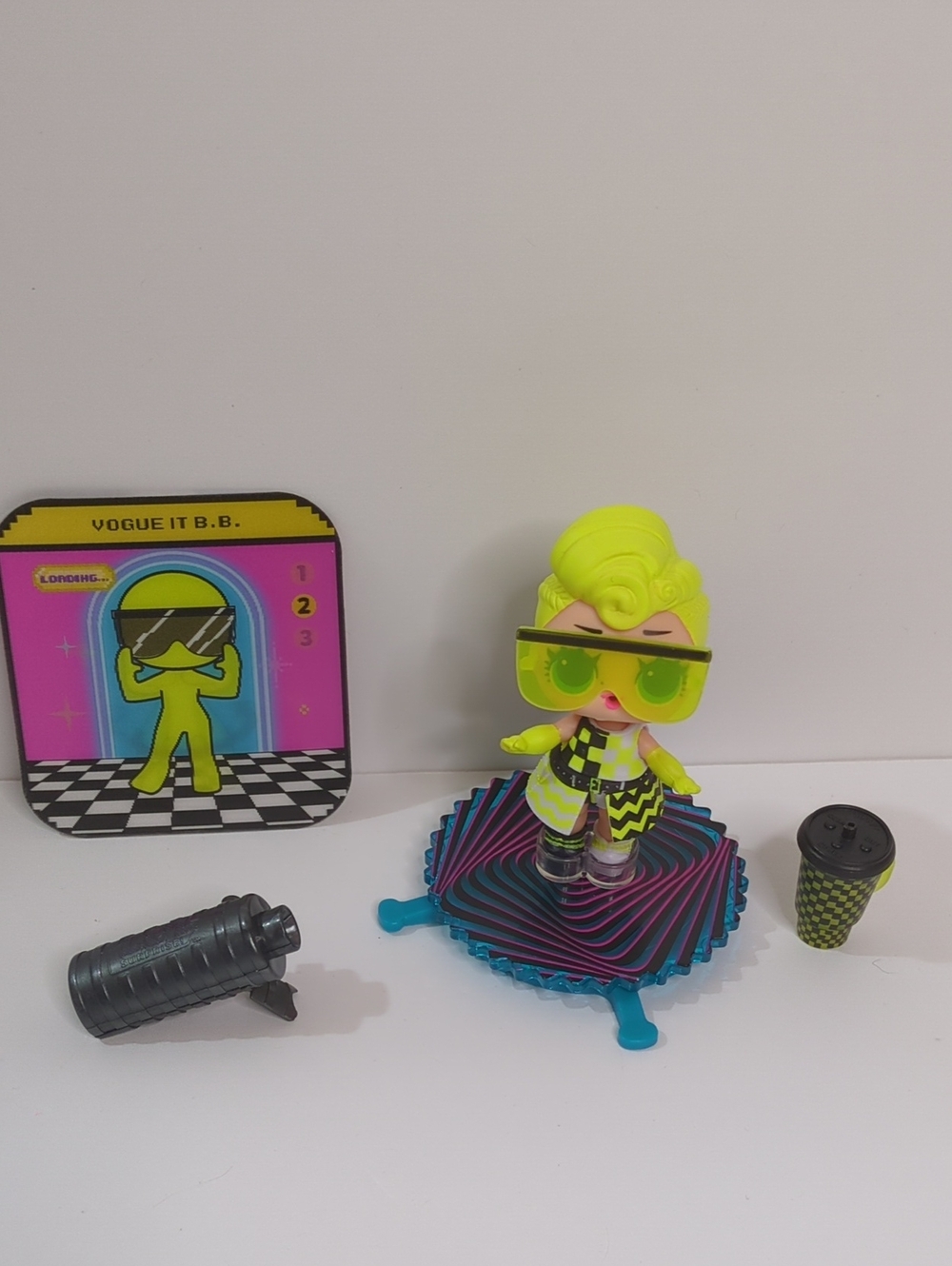 L.O.L. Surprise! Neon Yellow Fashion Doll with Green Sunglasses